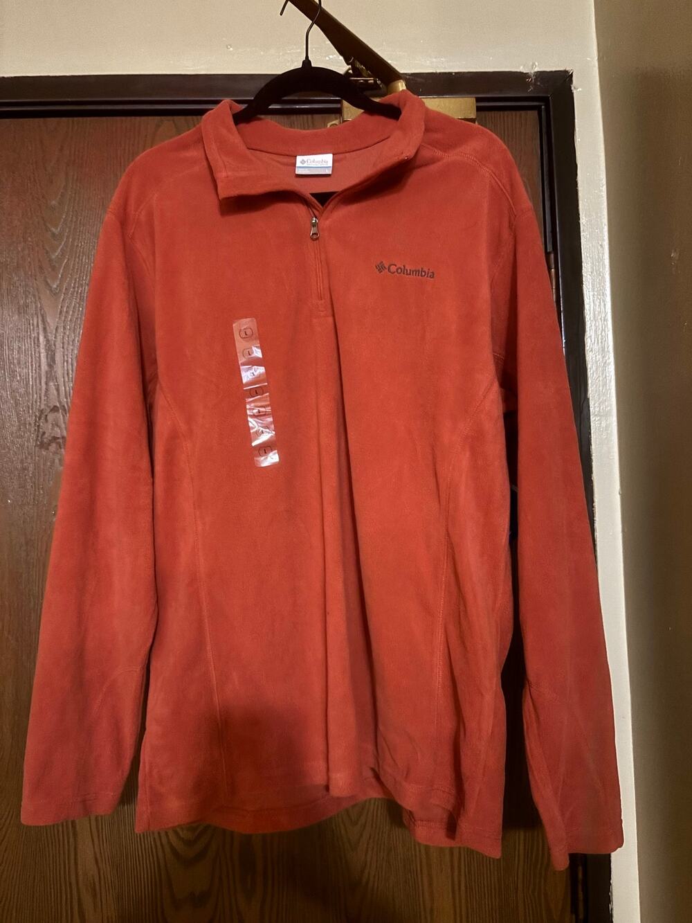 NWT Columbia Orange Fall Winter Fleece Pullover Jacket